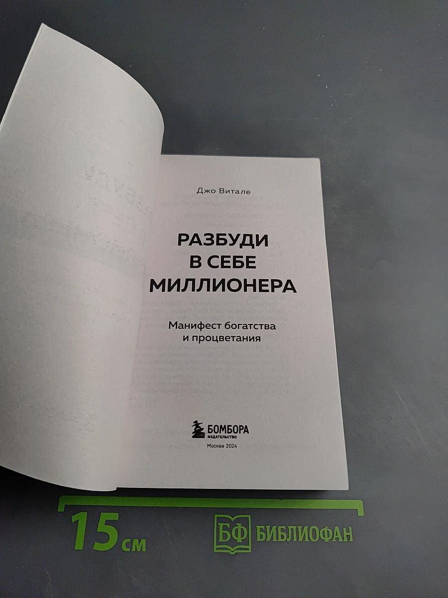 Разбуди в себе миллионера. Манифест богатства и процветания