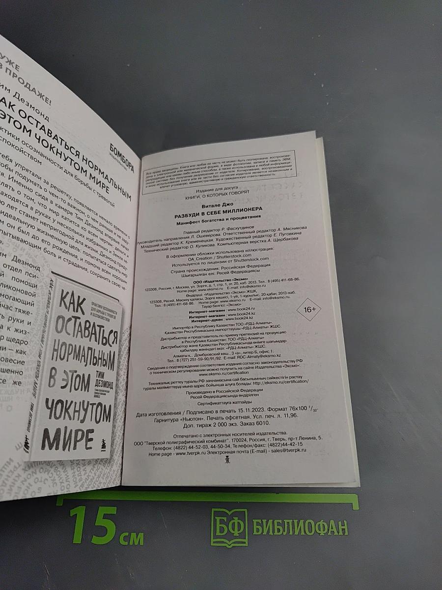 Разбуди в себе миллионера. Манифест богатства и процветания