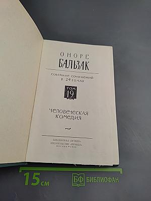 Человеческая комедия. Том 19