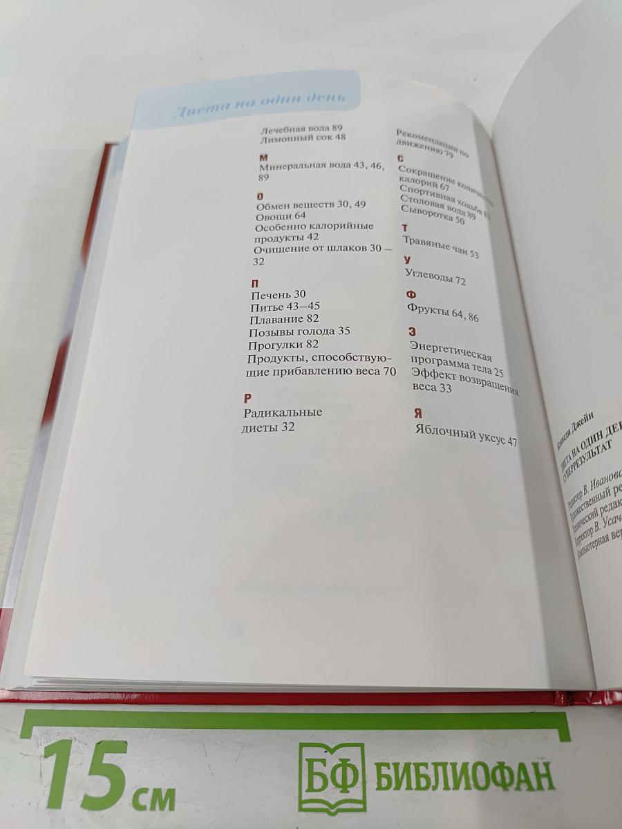 Диета на один день