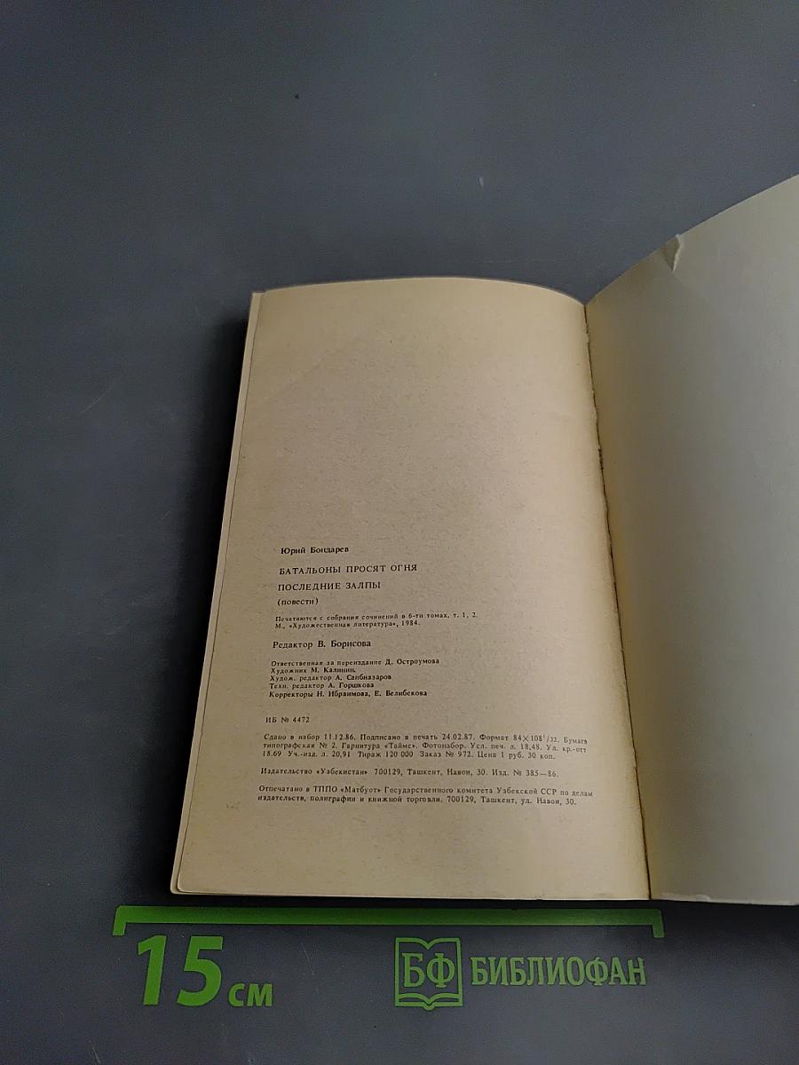 Батальоны просят огня. Последние залпы