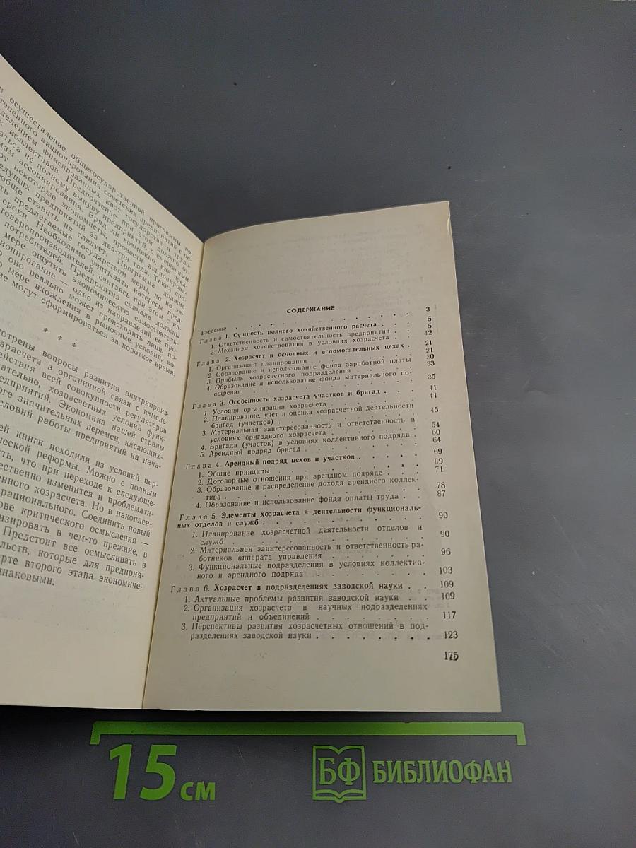 Внутрипроизводственный хозрасчет