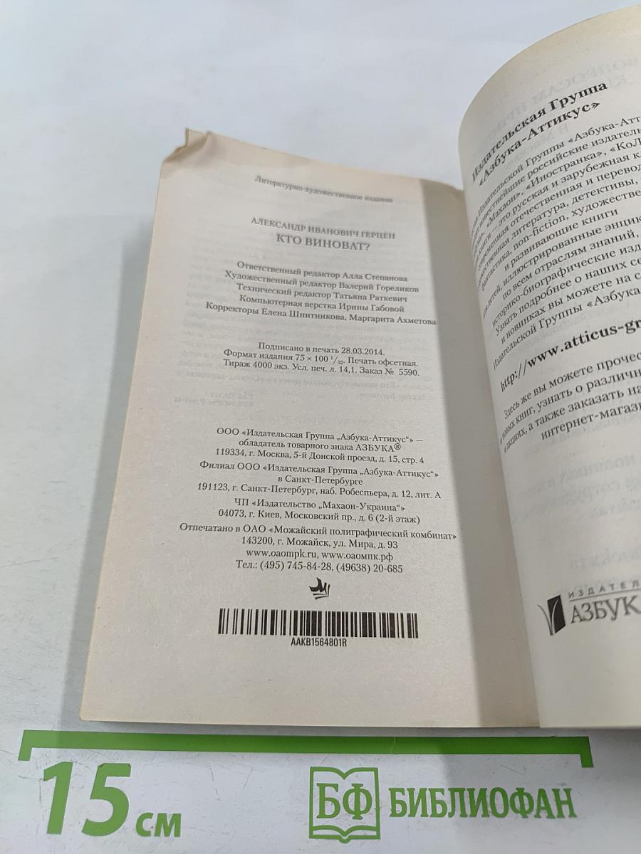 Кто виноват?