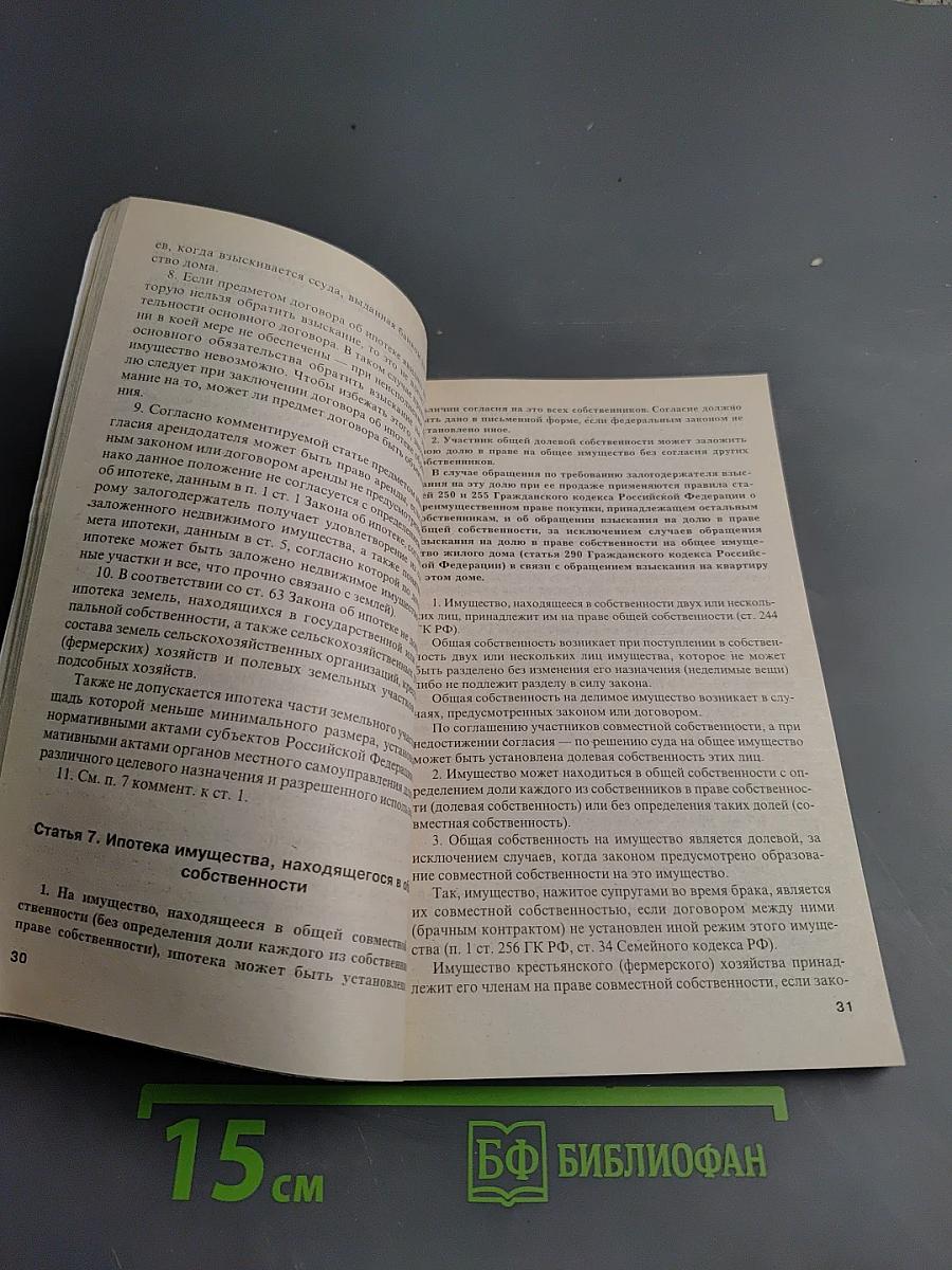 Комментарий к Федеральному закону "Об ипотеке" (залоге недвижимости)