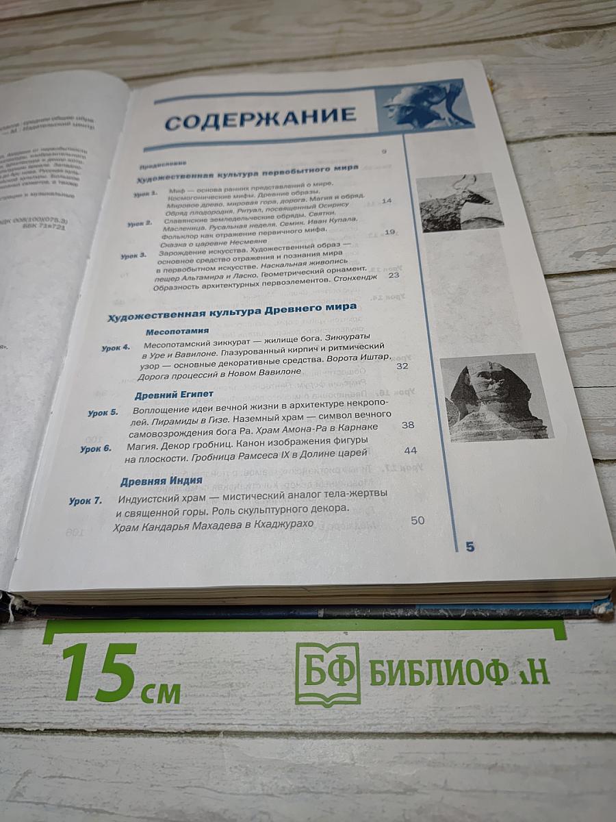 Мировая художественная культура, 10 класс, базовый уровень