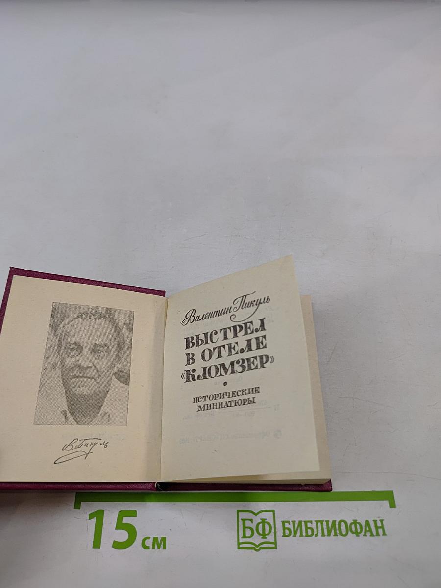 Выстрел в отеле «Кломзер»