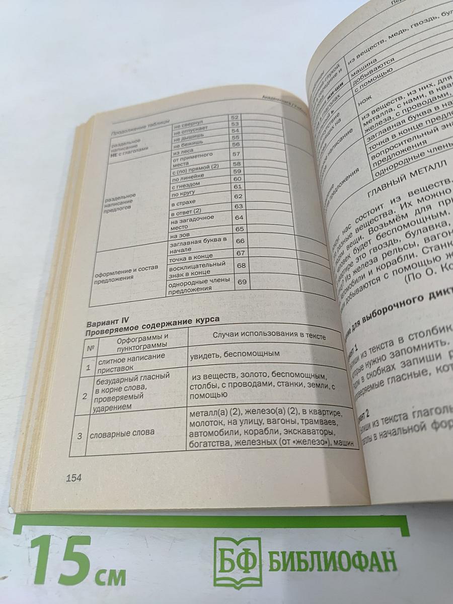 Русский язык. Сборник проверочных и контрольных работ. 3-4 классы. Методическое пособие