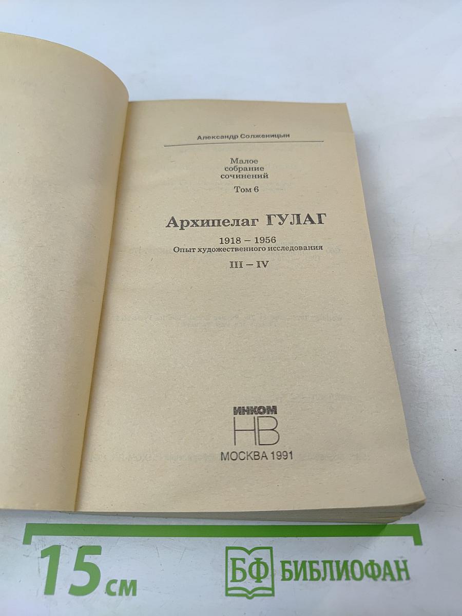 Архипелаг ГУЛАГ. Части III-IV. Том 6