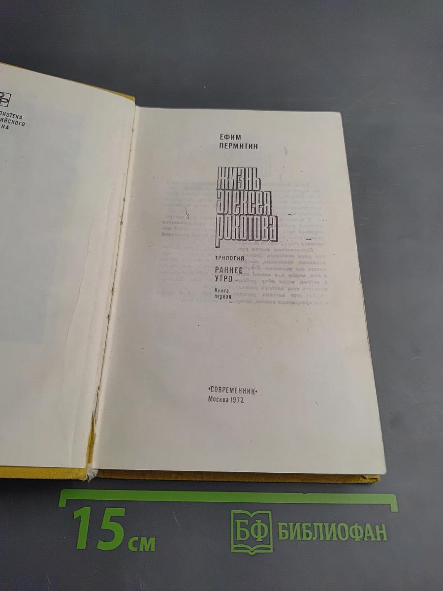 Раннее утро. Книга первая