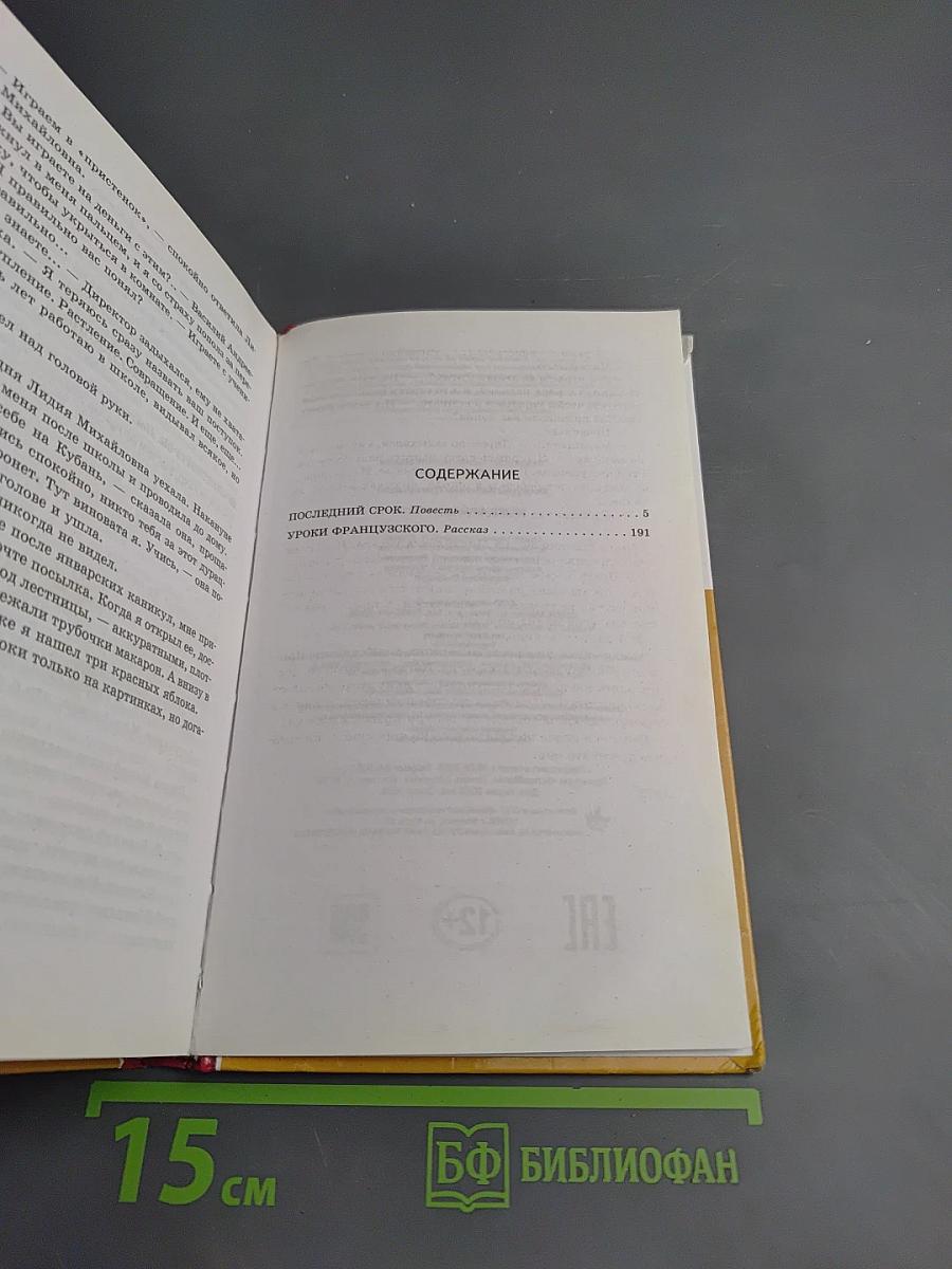 Уроки французского. Последний срок