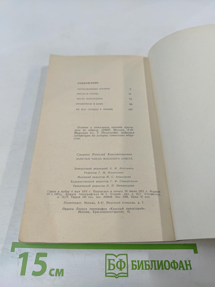 Заметки члена Военного совета