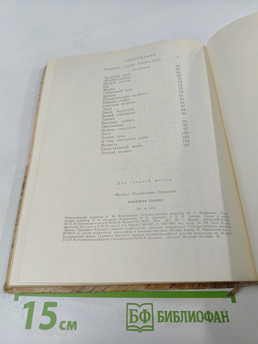 Кладовая солнца. Сказка-быль и рассказы