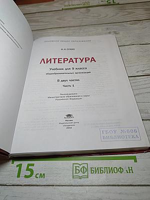 Литература. Учебник для 9 класса. Часть 1