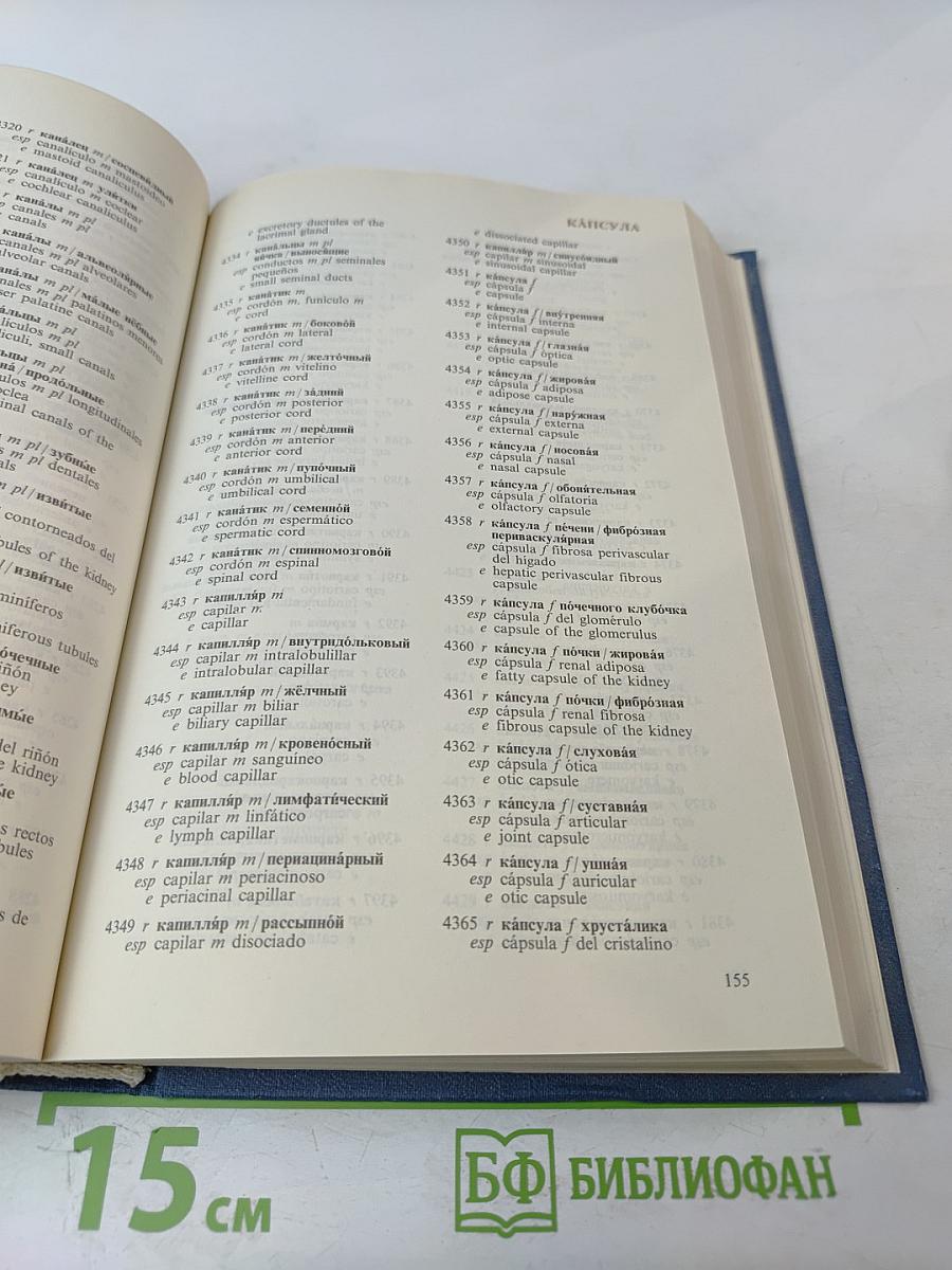 Русско-испанско-английский словарь по морфологии человека