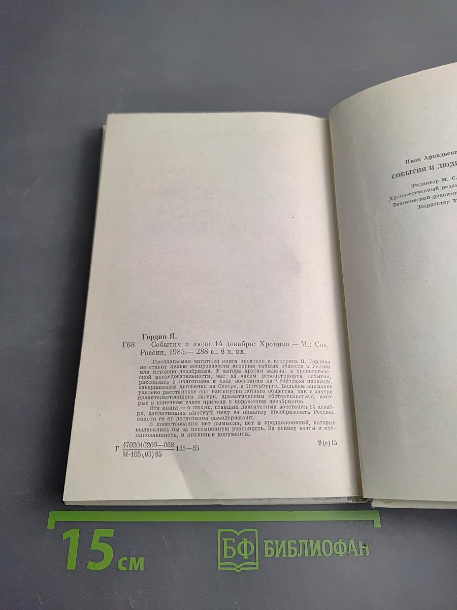 События и люди 14 декабря. Хроника