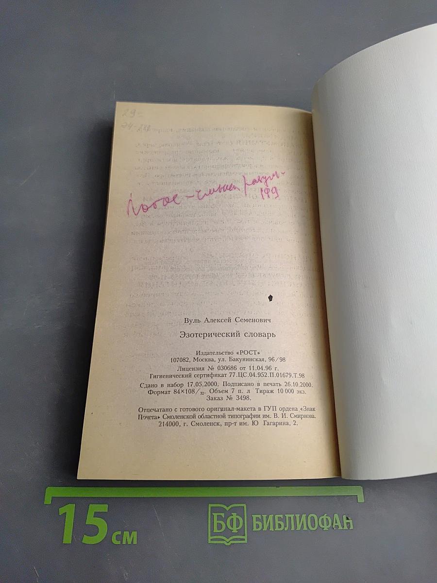 Эзотерический словарь