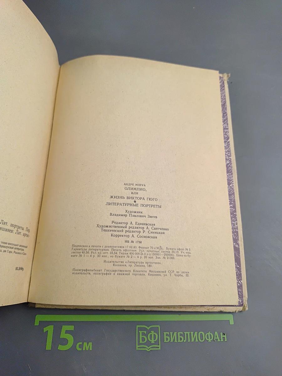 Олимпио или Жизнь Виктора Гюго Литературные портреты