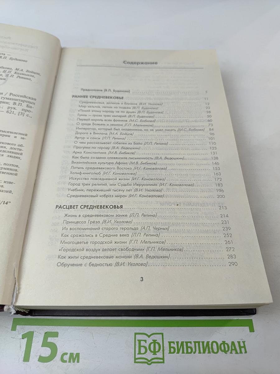 Средние века. Книга для чтения по истории