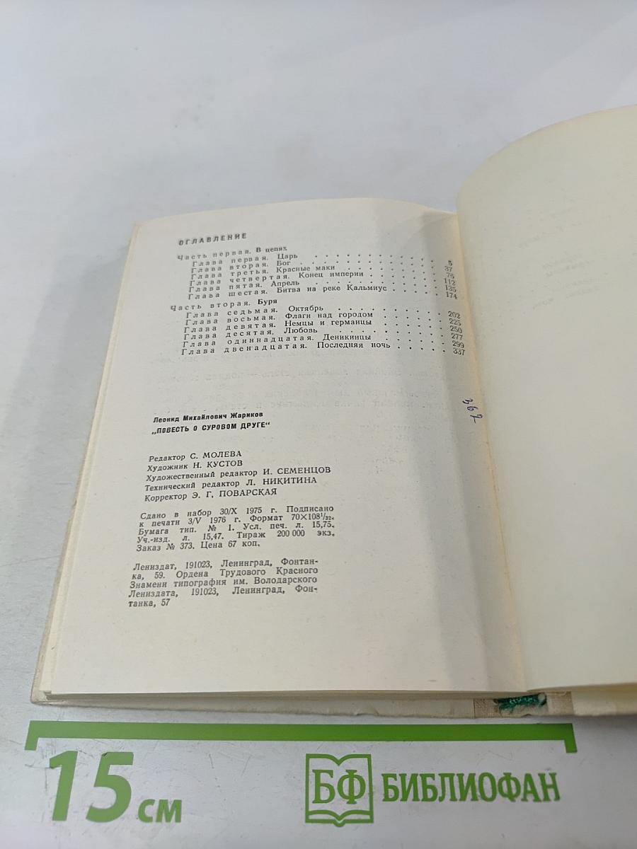 Повесть о суровом друге