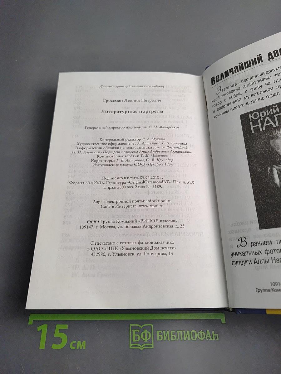 Литературные портреты