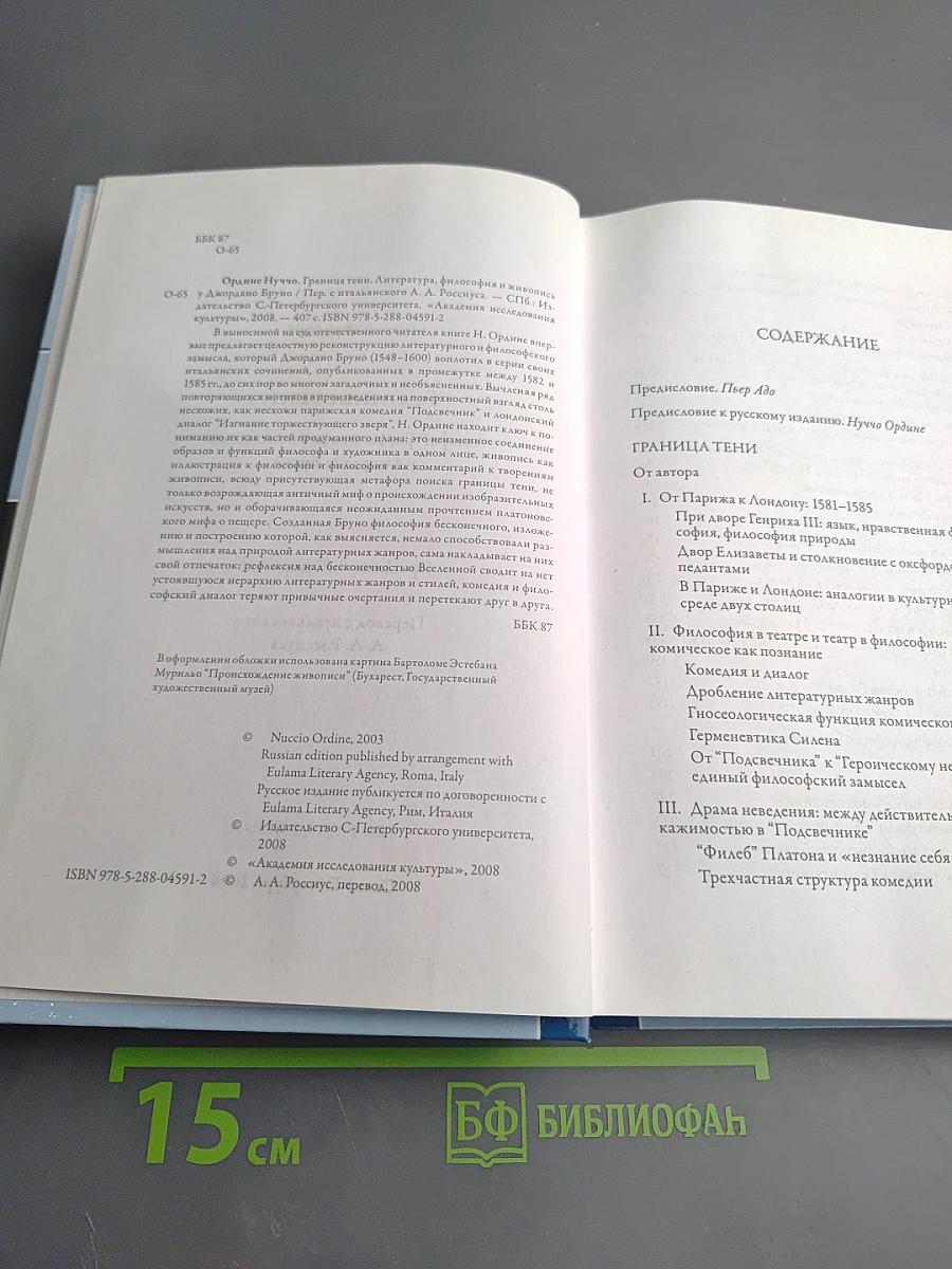 Граница тени. Литература, философия и живопись у Джордано Бруно