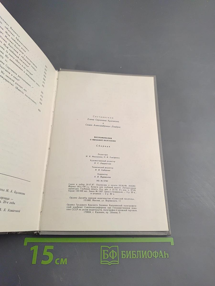 Воспоминания о Михаиле Булгакове