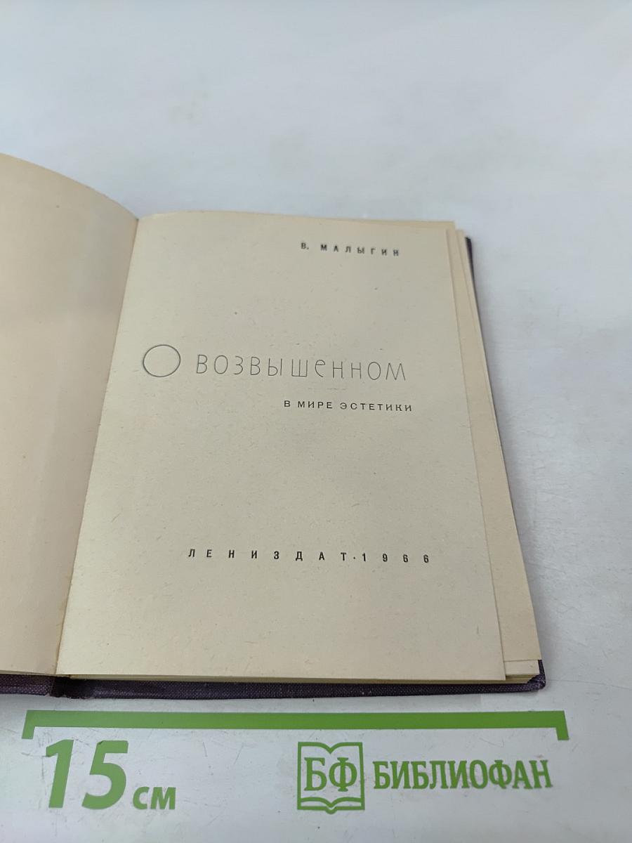 О Возвышенном в мире эстетики