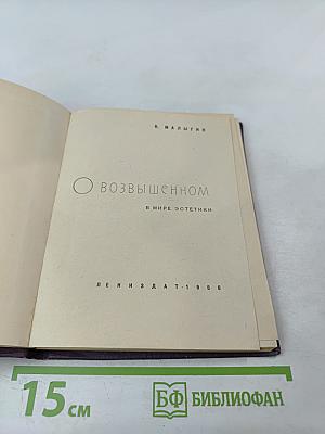 О Возвышенном в мире эстетики