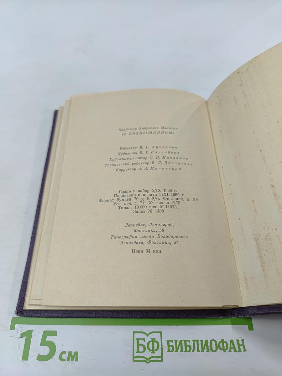 О Возвышенном в мире эстетики