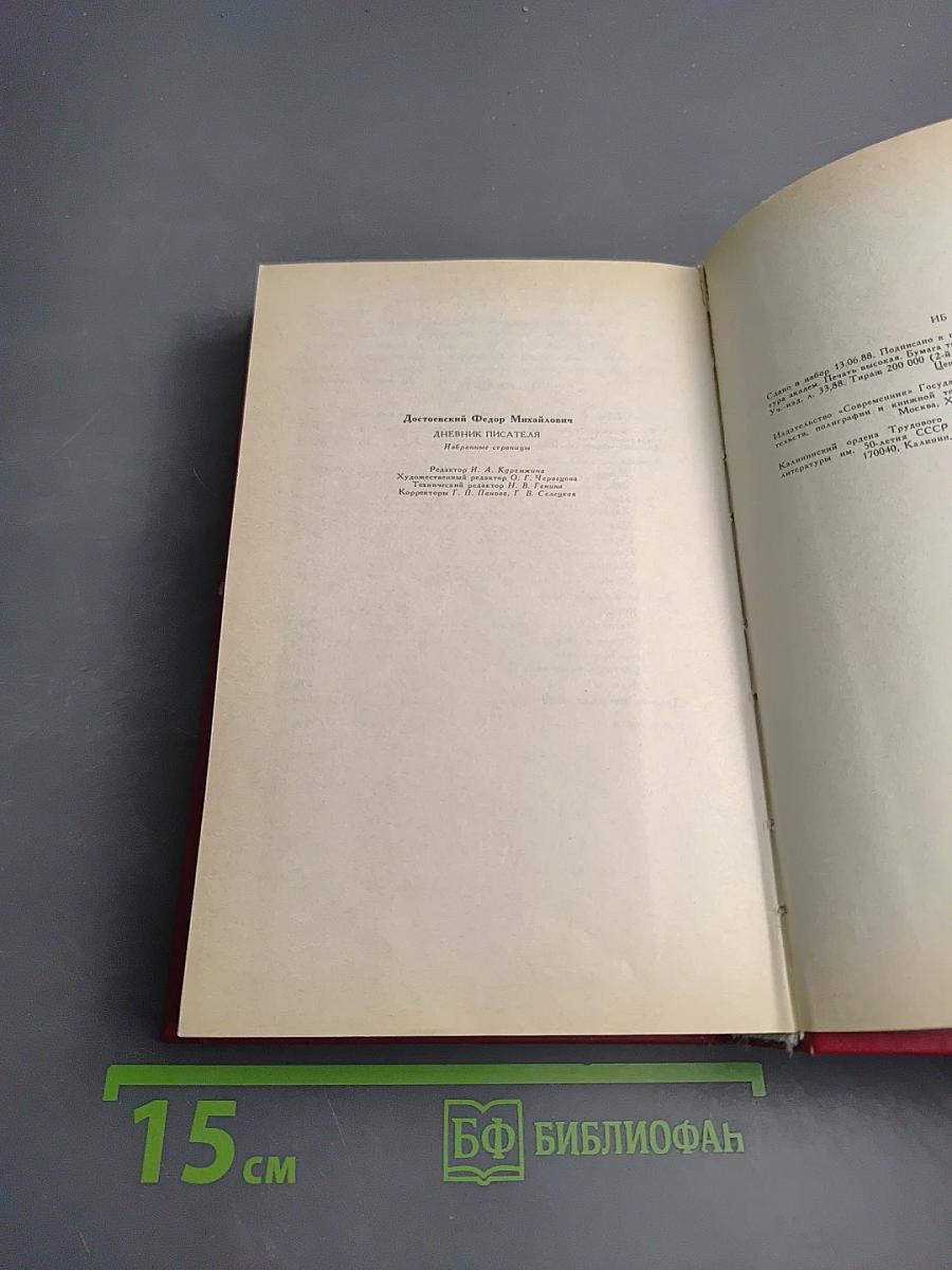 Дневник писателя. Избранные страницы