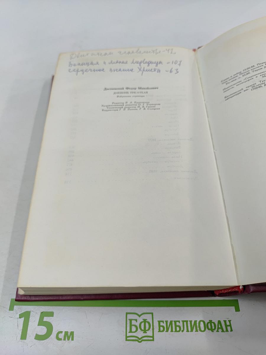 Дневник писателя. Избранные страницы