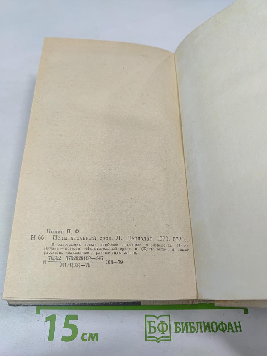 Испытательный срок. Повести и рассказы