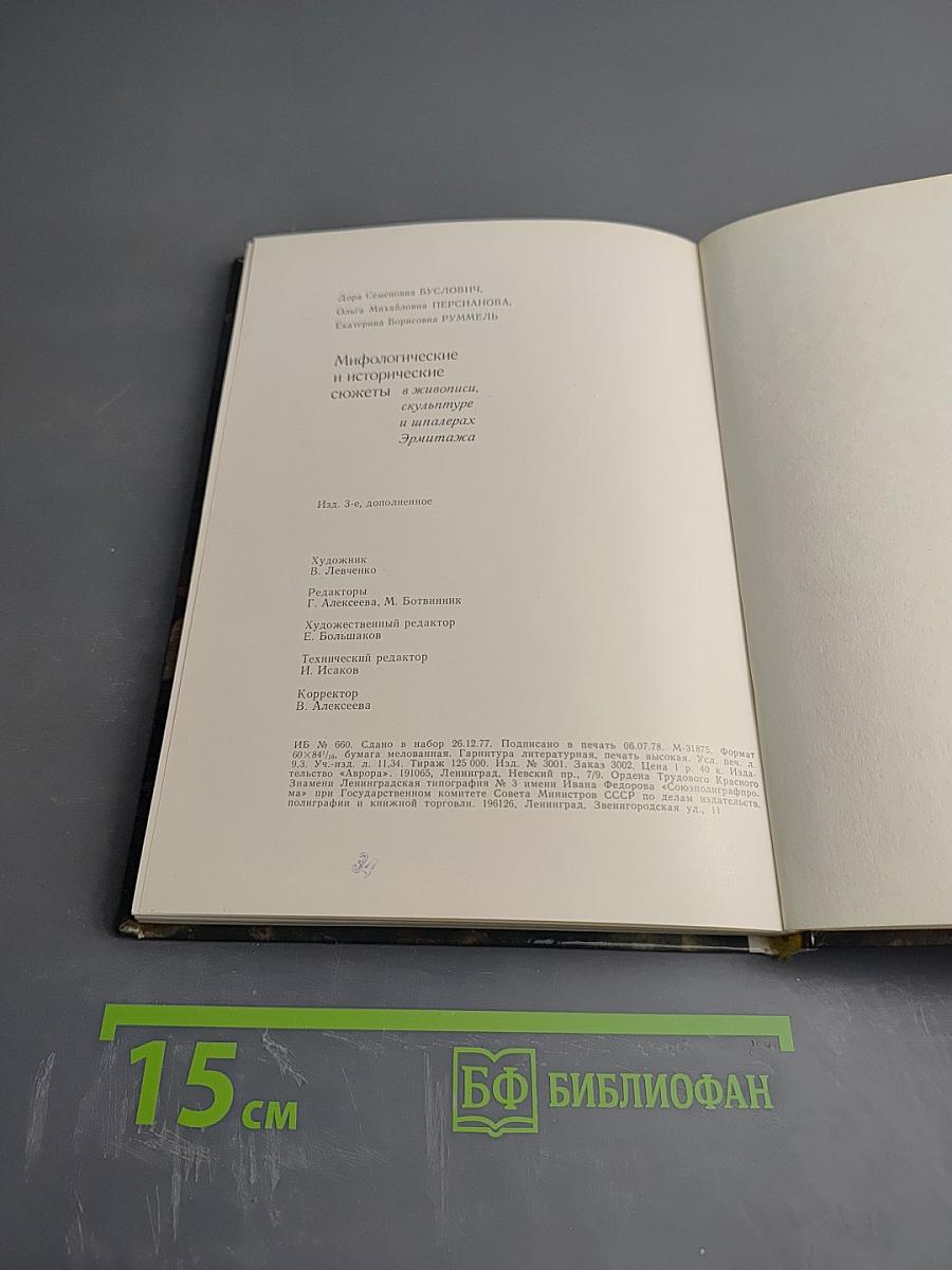 Мифологические, литературные и исторические сюжеты в живописи, скульптуре и шпалерах Эрмитажа