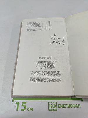 Воспоминания о Юрии Олеше