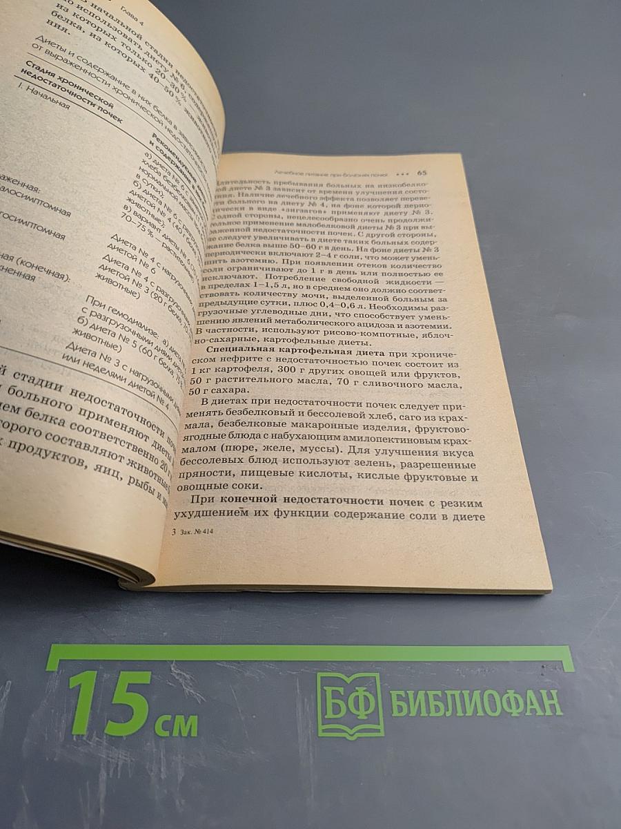 Диетическое питание при заболеваниях почек