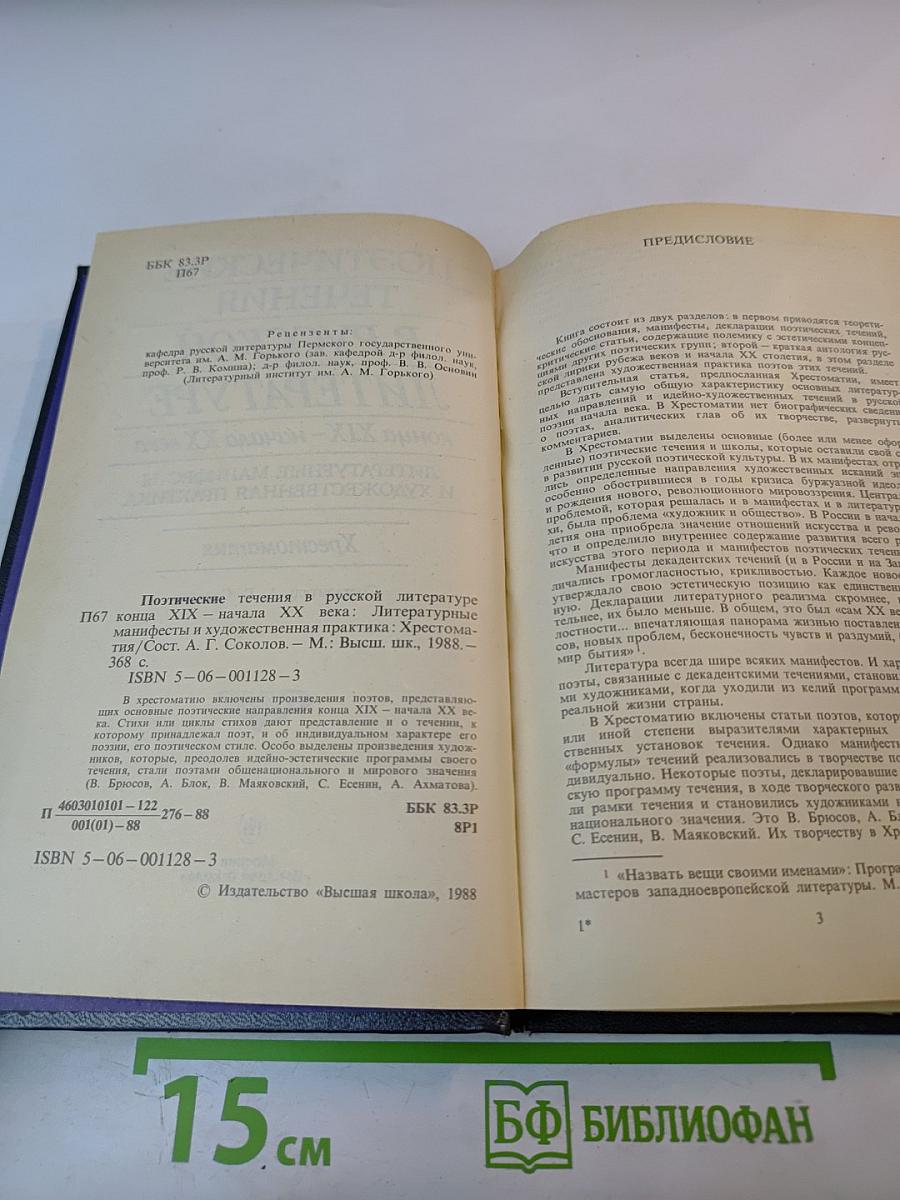 Поэтические течения в русской литературе конца XIX – начала XX века. Хрестоматия
