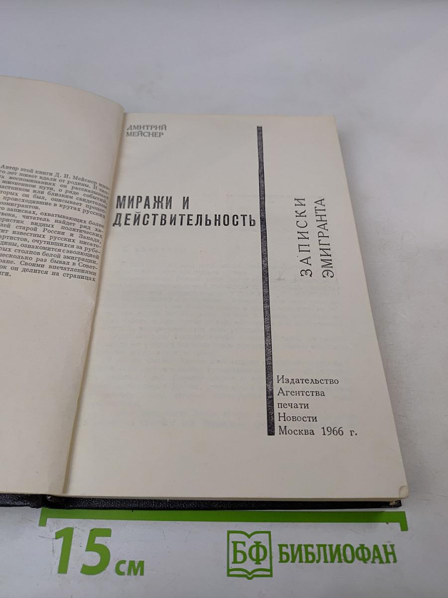 Миражи и действительность. Записки эмигранта