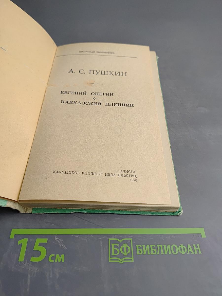 Евгений Онегин. Кавказский пленник