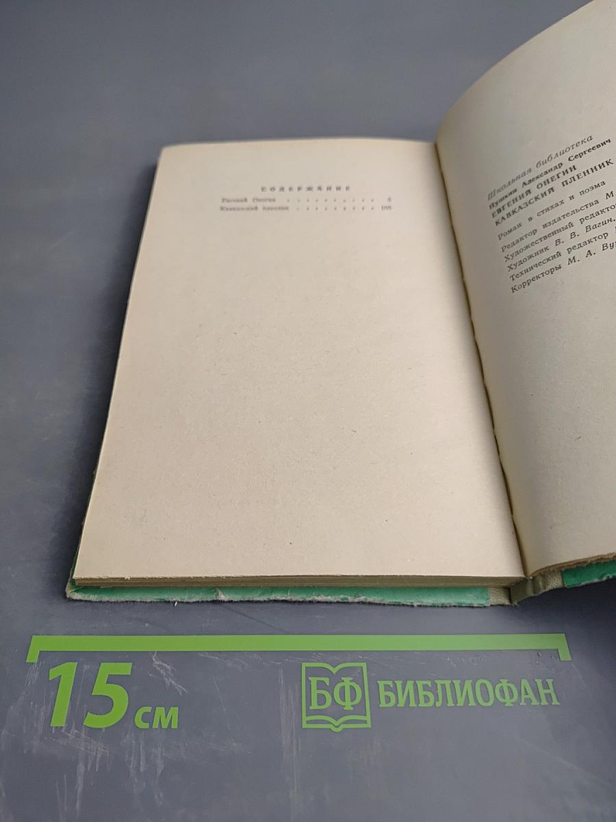 Евгений Онегин. Кавказский пленник