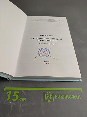Организация трудовой деятельности. Учебное пособие