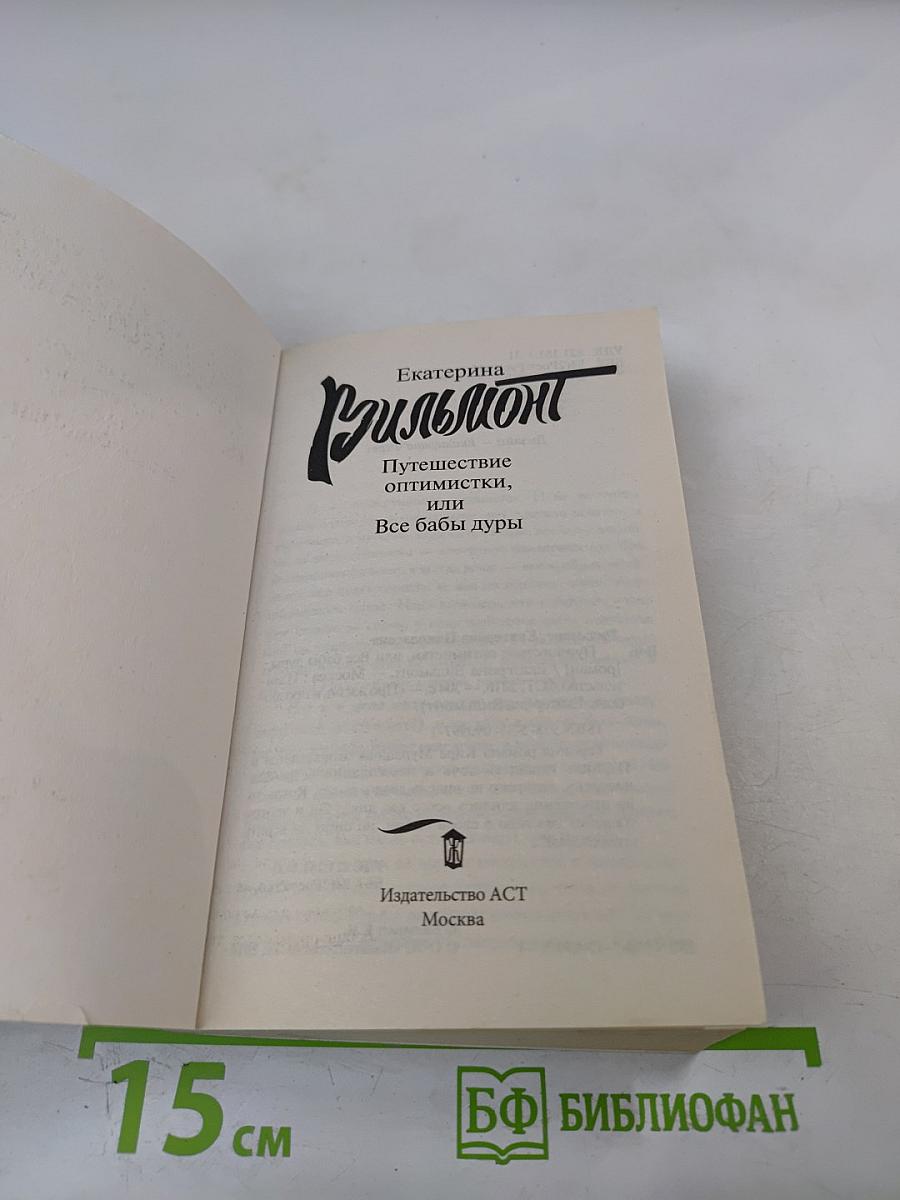 Путешествие оптимистки, или Все бабы дуры