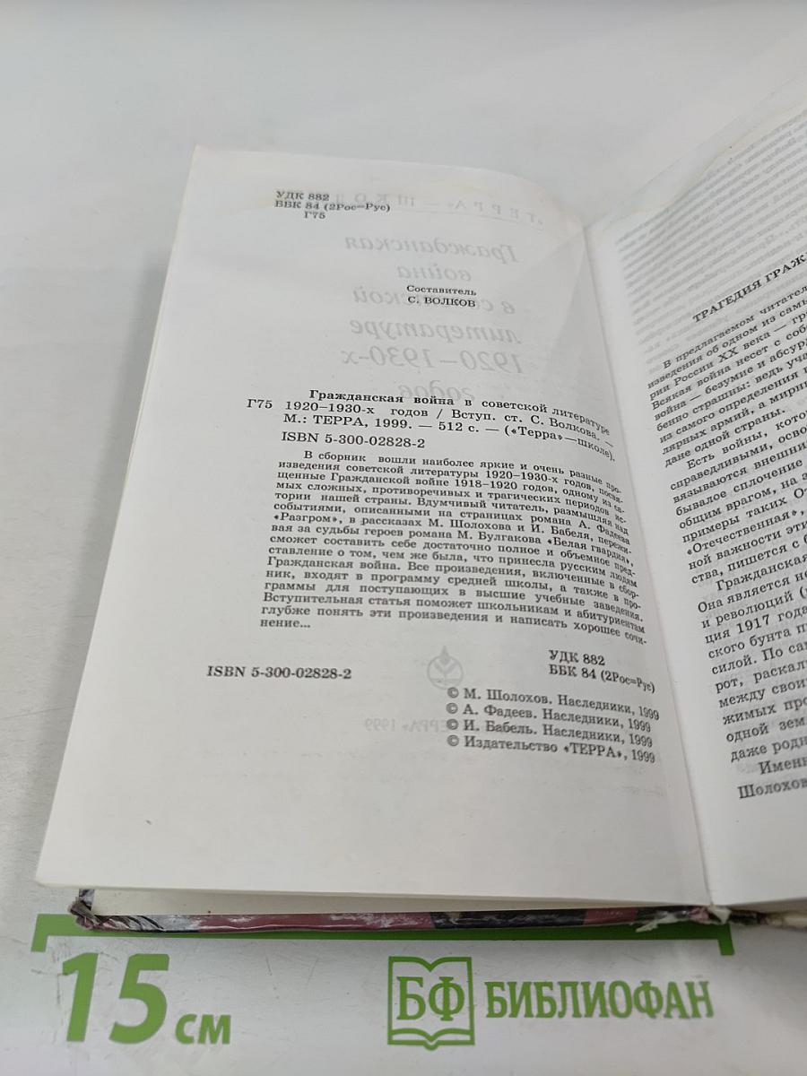 Гражданская война в советской литературе 1920-1930-х годов