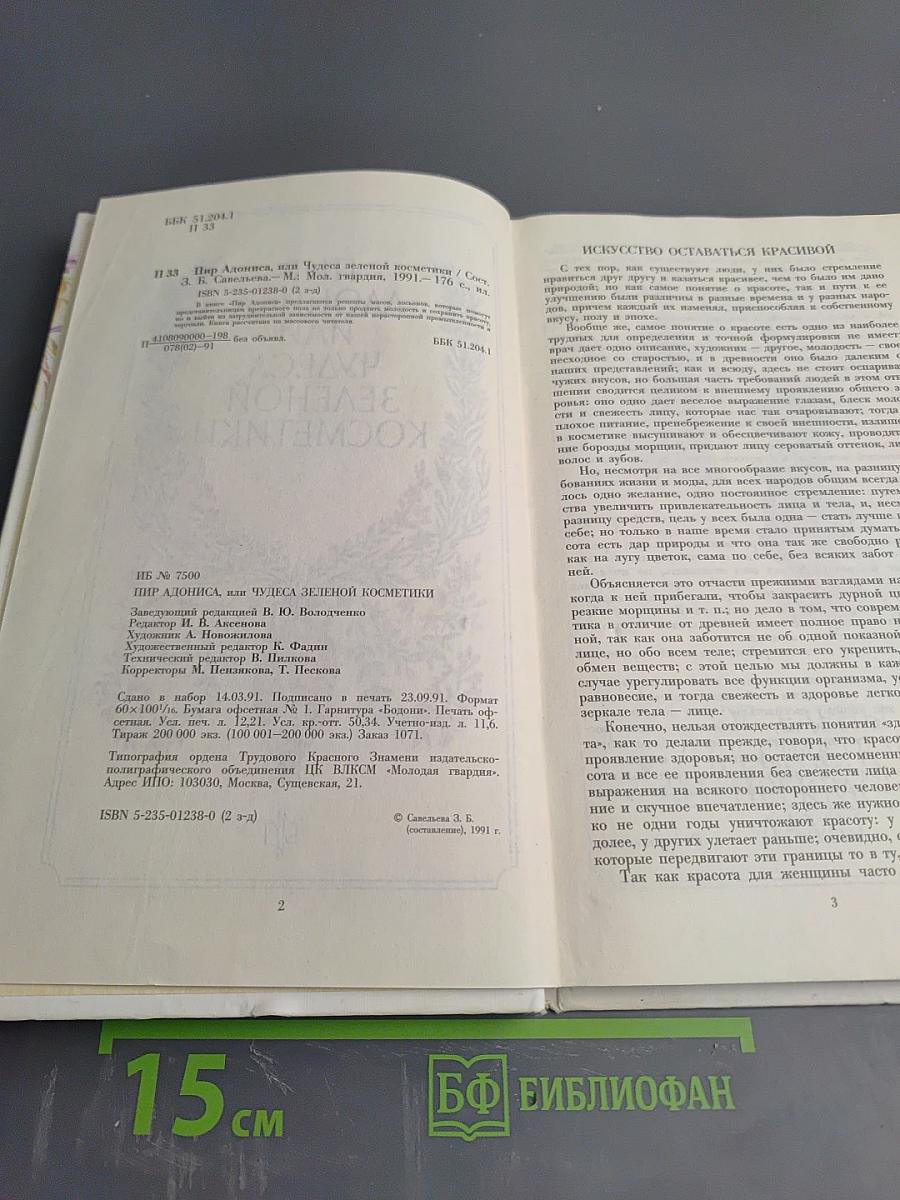 Пир Адониса, или Чудеса зеленой косметики