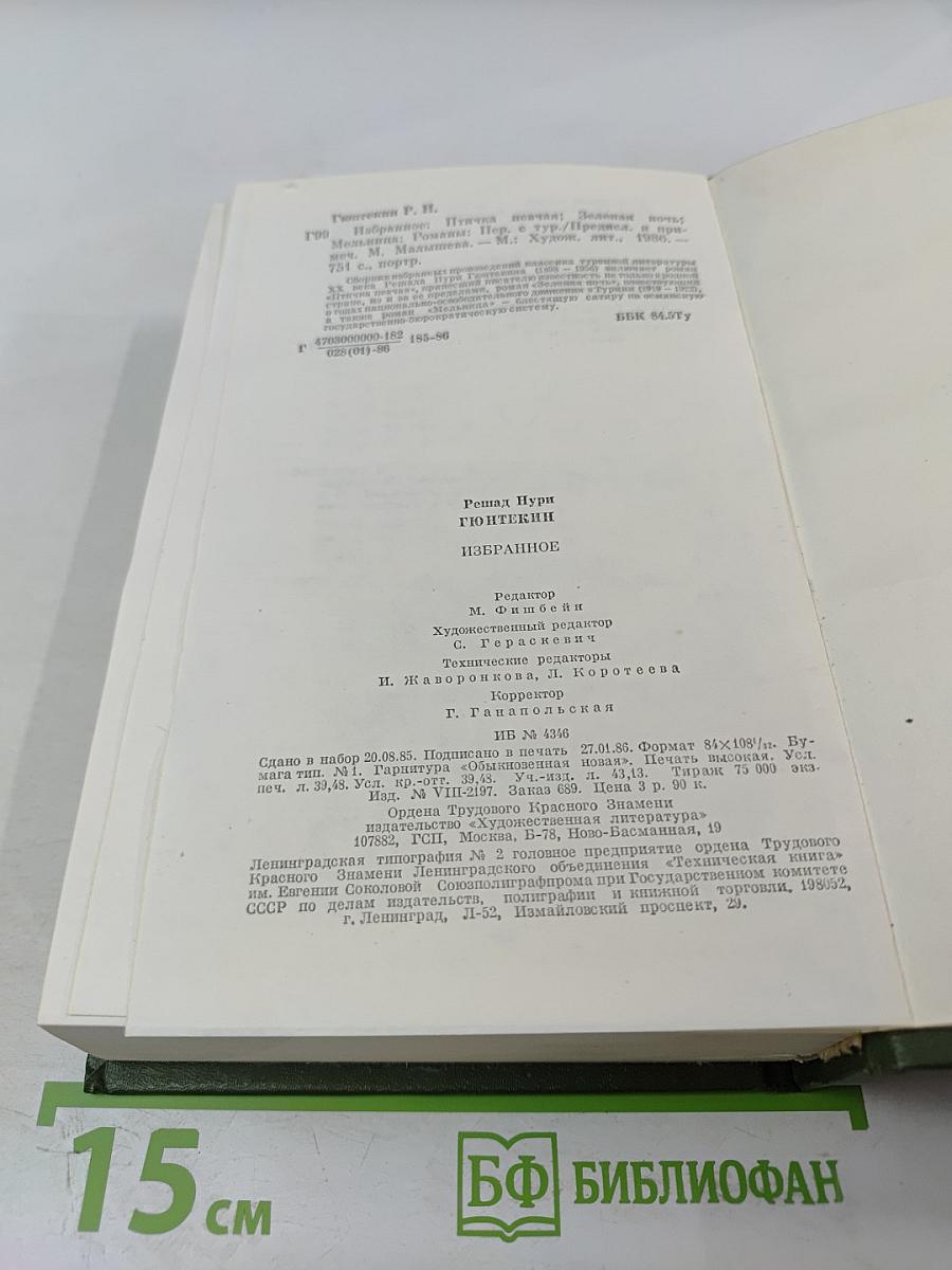 Избранные произведения. Птичка певчая. Зеленая ночь. Мельница. Романы