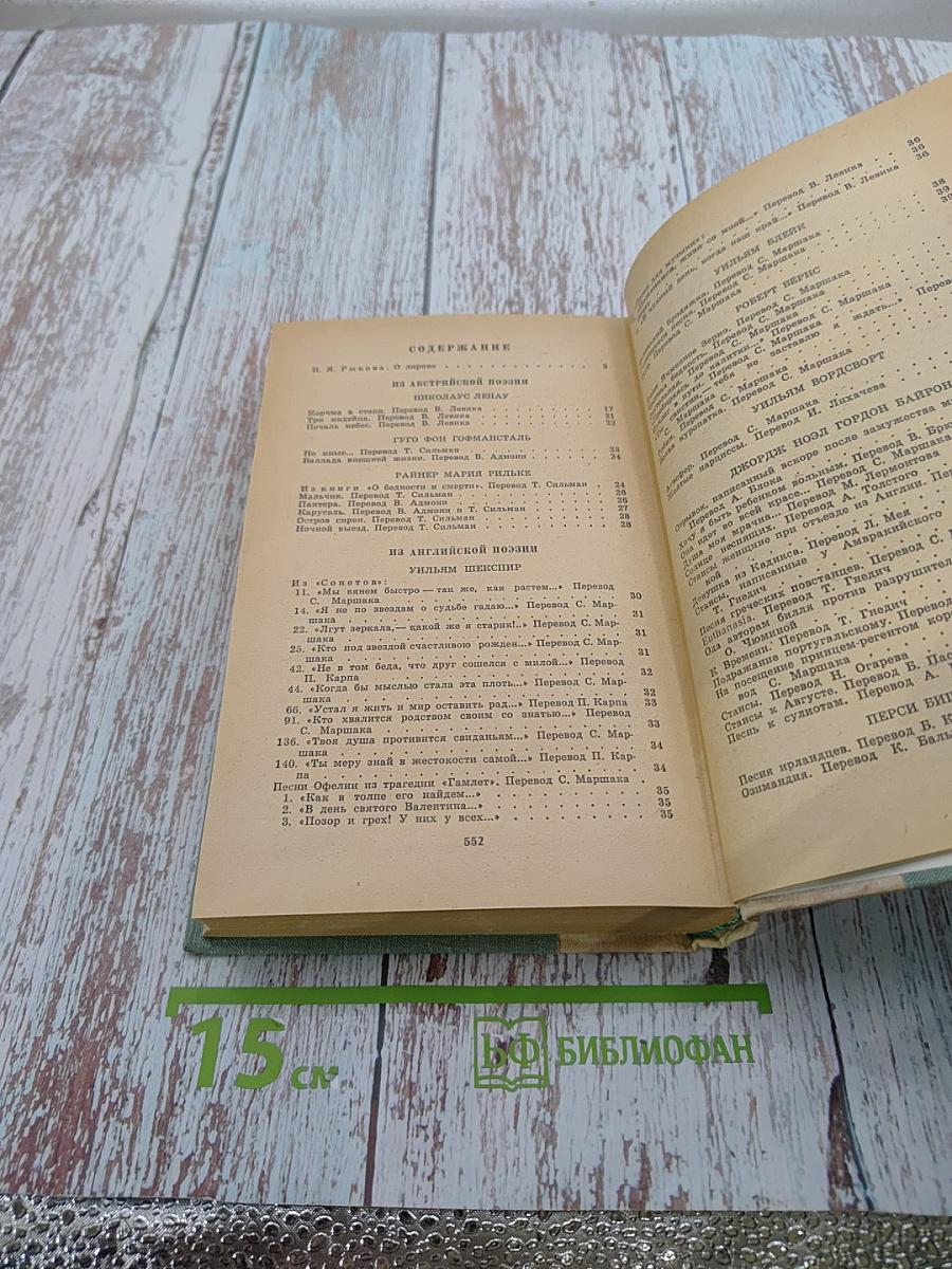 Западноевропейская лирика