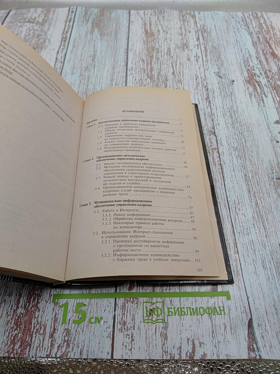 Информационные технологии в управлении кадрами