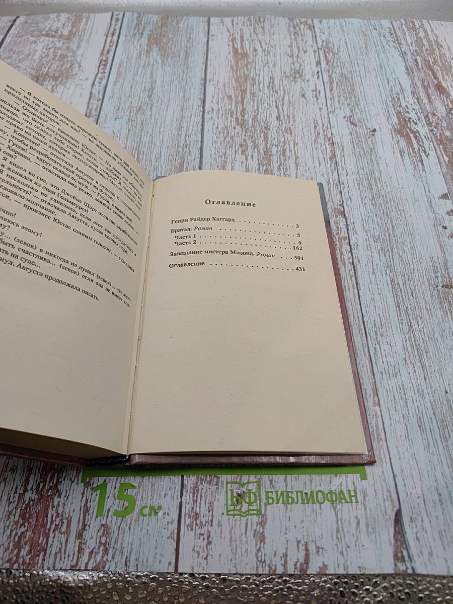 Братья. Завещание мистера Мизона