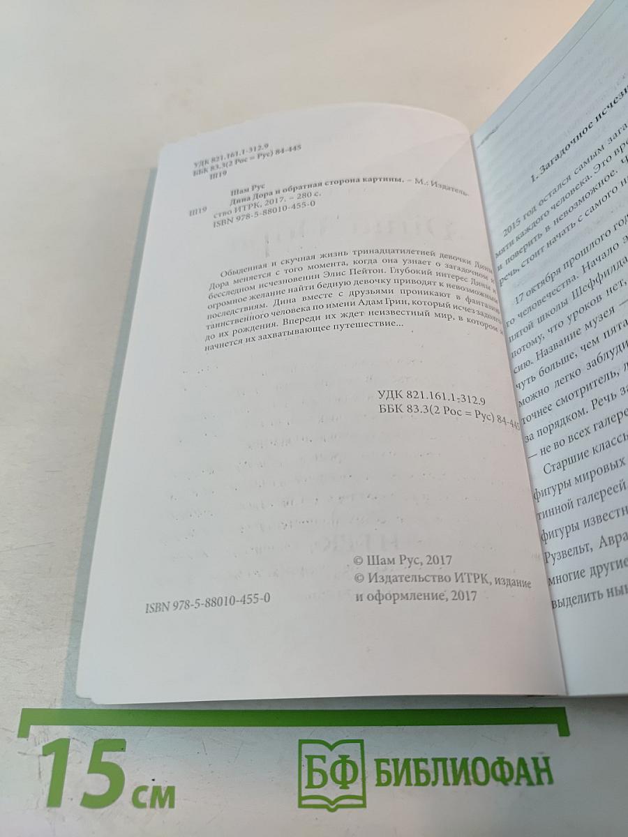 Дина Дора и обратная сторона картины