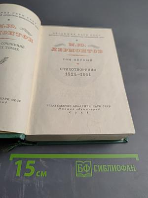 М.Ю. Лермонтов. Том первый. Стихотворения 1828-1841
