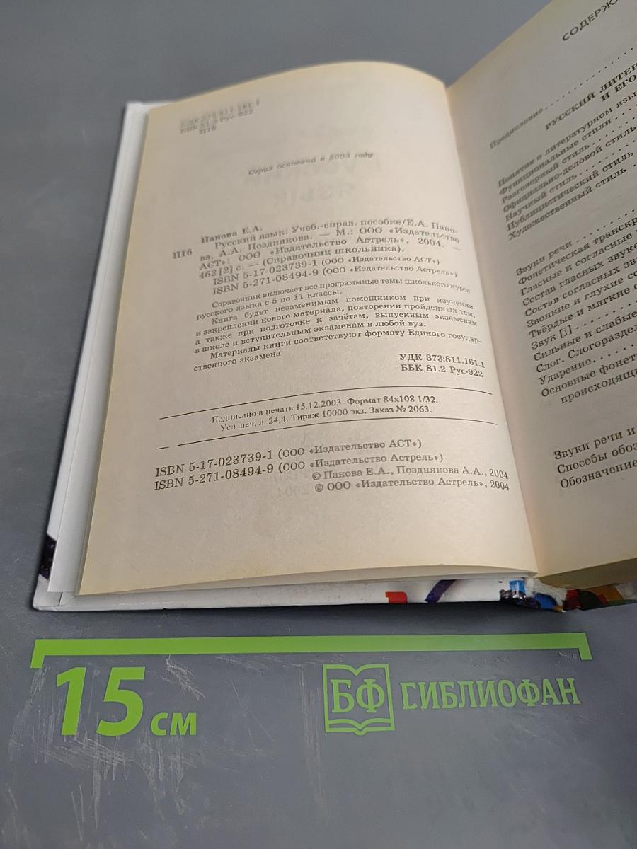 Справочник школьника. Русский язык